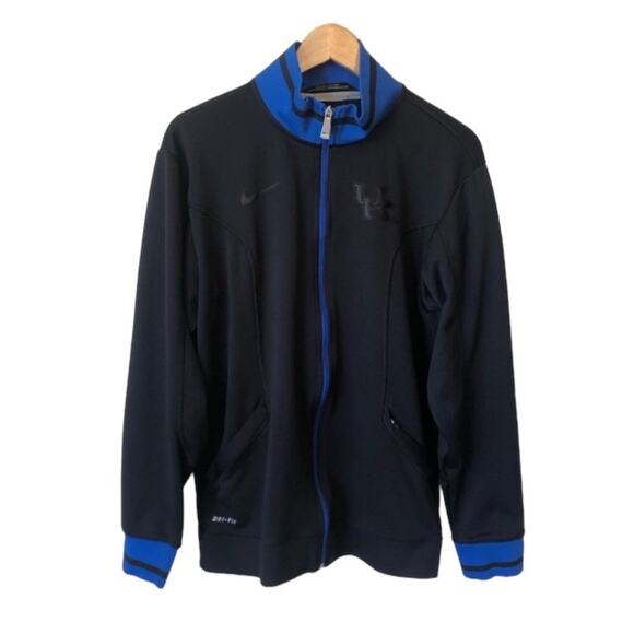 Nike Kentucky Wildcats Track Jacket Mens Full Zip Black Dri Fit Athletic Athlete - Picture 1 of 13